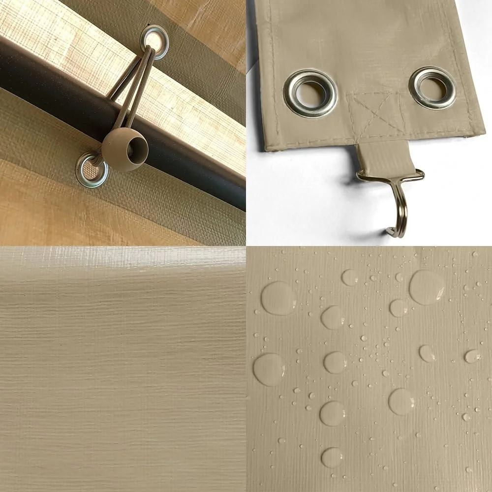 Robuste Carport-Ersatzabdeckung, wasserdichter Baldachin-Zeltunterstand mit Stoffbeinstange, Röcke, Ösen, einfache Installation 36