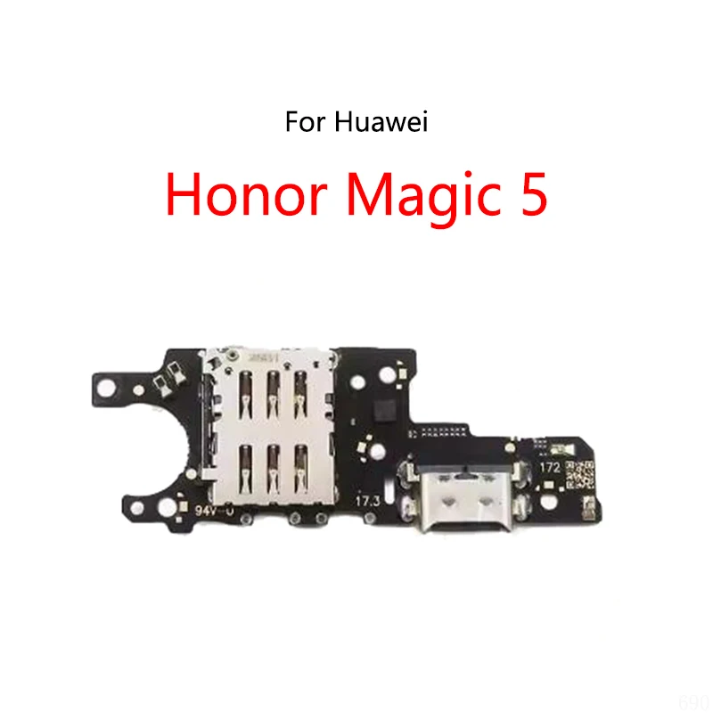 USB Charge Dock Port Socket Jack Plug Connector Flex Cable For Huawei Honor Magic 1 2 3 4 Pro 5Charging Board Module