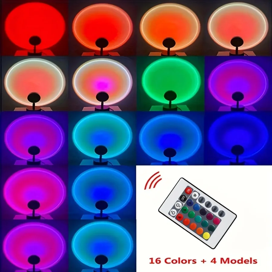 โคมไฟ LED พระอาทิตย์ตกดินบรรยากาศ nightlight ห้องรับแขกห้องนอนไฟตกแต่งตั้งโต๊ะ
