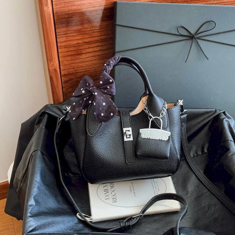 

Кожаные сумки через плечо для женщин, однотонные универсальные сумки в корейском стиле, роскошные женские модные женские сумки-ведра высокого качества