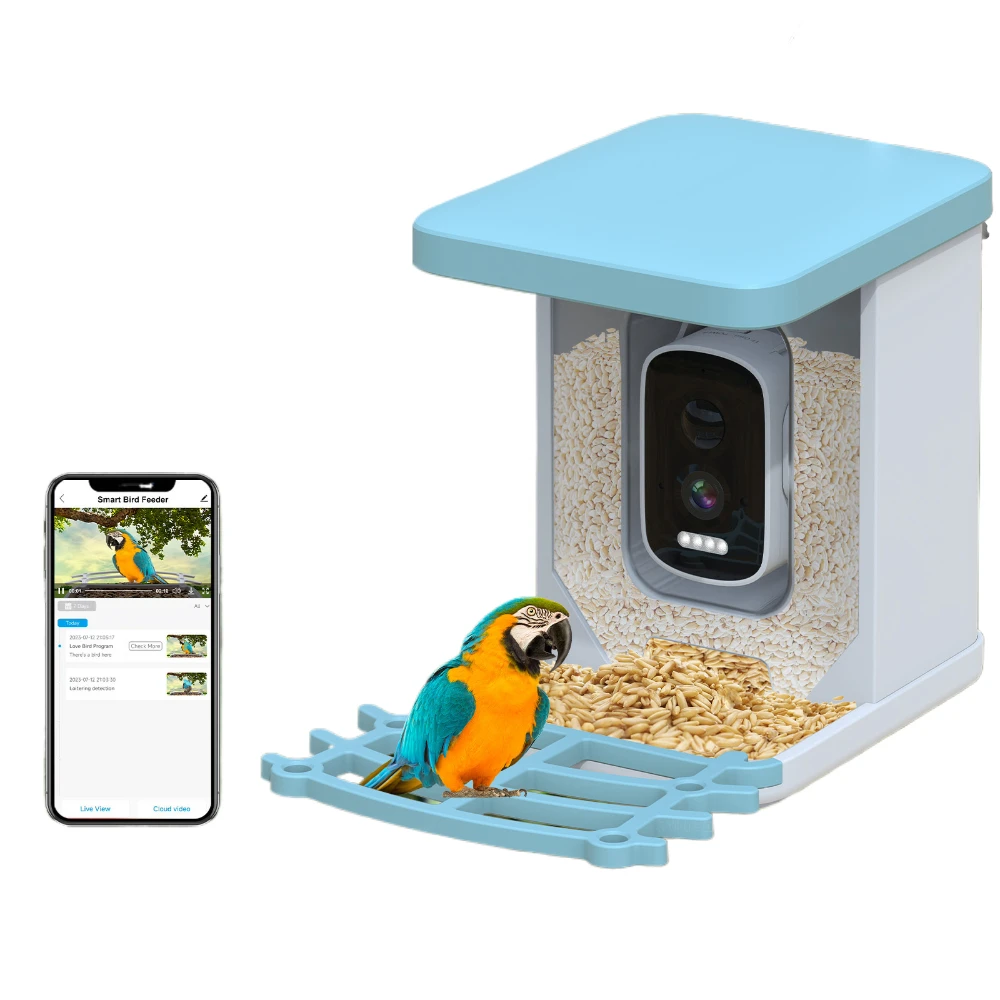 

Outdoor Automatic Bird Feeder Camera App Remote Bird Watching Photography AI Recognition Intelligent Bird Feeder