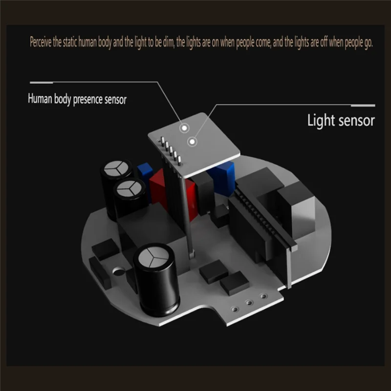 A29F-Sensor Licht Einstellbare Helligkeit Farbtemperatur Körpersensor Intelligentes Downlight