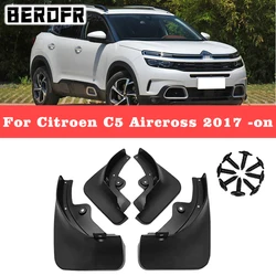 4pcs Mud Flaps  Mudflaps Splash Guards Flap Mudguards Fender 2018 2019 2020 For Citroen C5 Aircross 2010-2021