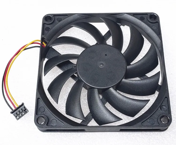 New TOP MOTOR DF128010BM 12V 0.18A 3800 to 8010 3-wire double ball fan