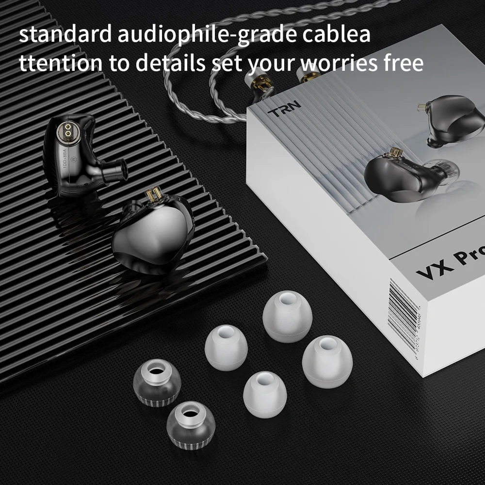 New  VX Pro+ 8BA+1DD Hybrid In Ear Earphones IEM  Technology HIFI Monitor Running Headphones Earplug Headset