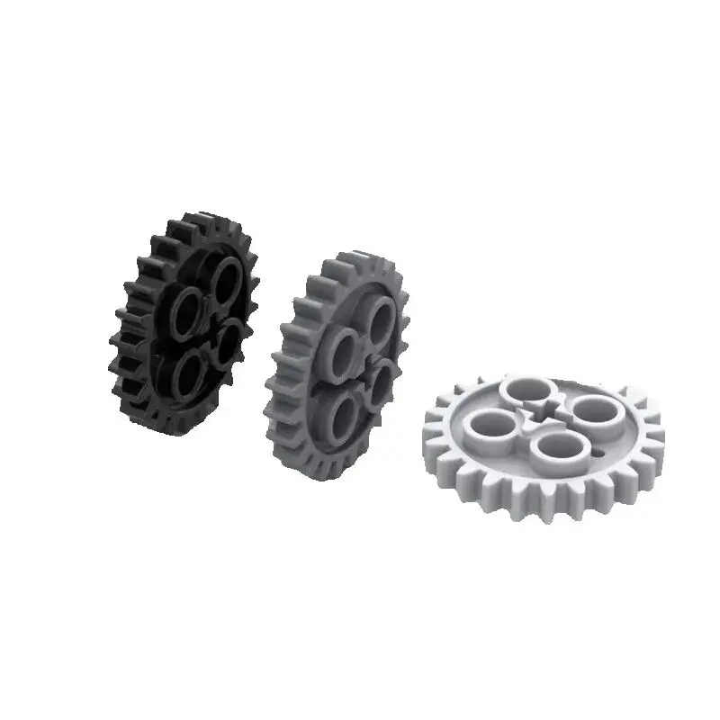 10PCS 3648 Gear 24 Denti 2nd Versione Foro Dell'asse Mattoni Giocattoli Per Tecnici MOC Edifici Blocchi Compatibile High-Tech