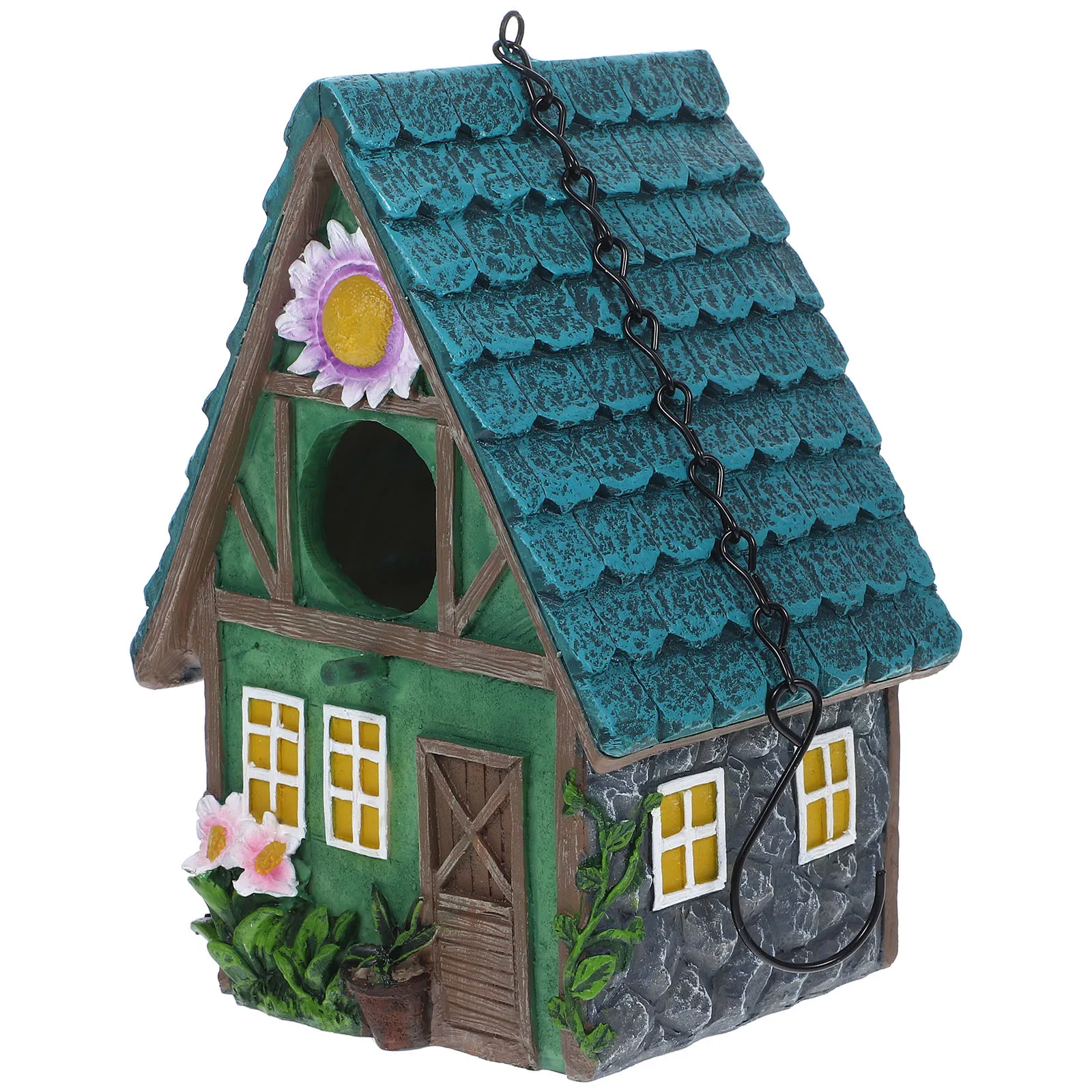 

1Pcs Handmade Bird House Rustic Style Hanging Bird Nest Outdoor Garden Decoration Shelter Home Decoration Parrot Shelter