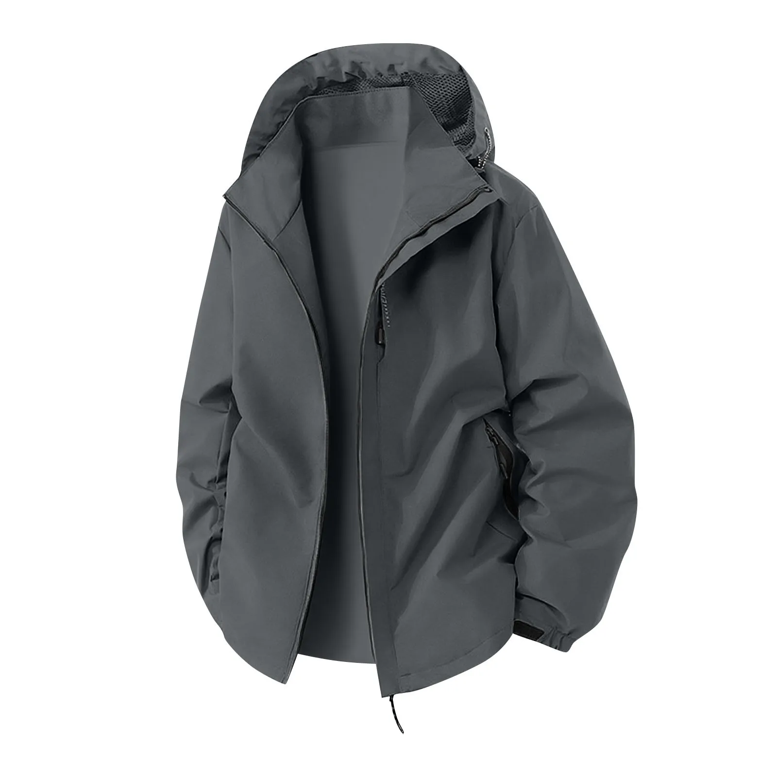 

New Spring Autumn New Men's Fashion Outdoor Sport Jacket Casual Patchwork Hooded Hiking Jacket Waterproof Windbreaker Jackets