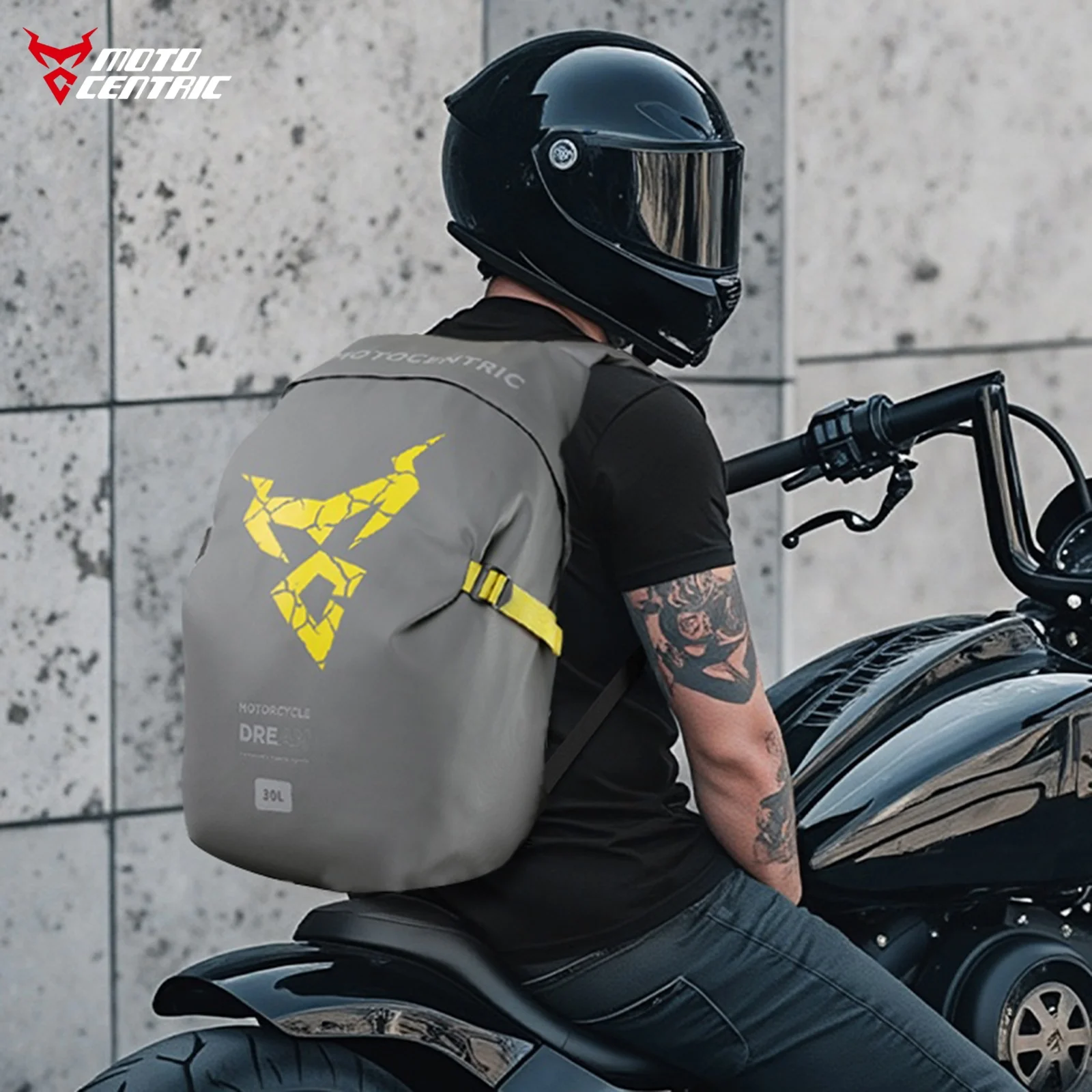 

MC 30L Motorcycle Riding Backpack Waterproof Large Capacity Motocross Full Helmet Motorbike Backpack for Men Women Moto Rider