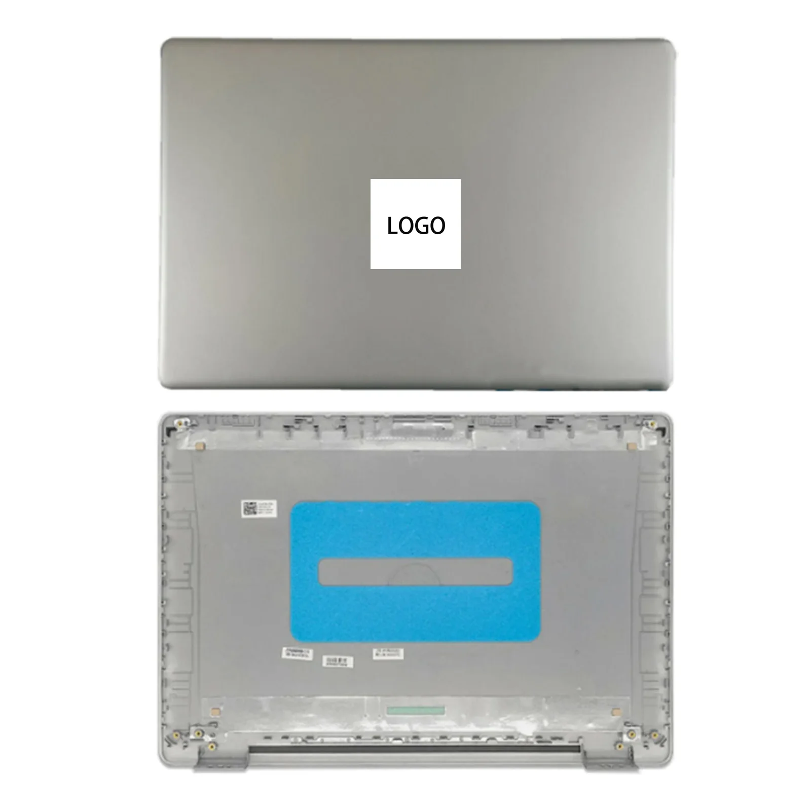 Imagem -02 - Laptop Lcd Tampa Traseira Moldura Frontal Dobradiças para Dell Inspiron 15 5000 5593 032tjm 32tjm 0ycypn Prata