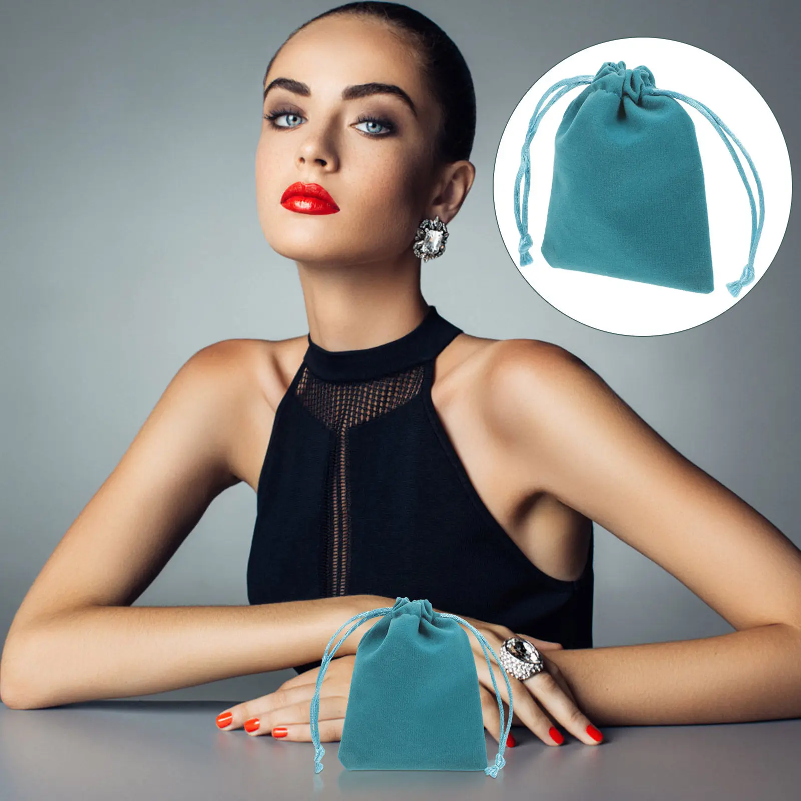 

12Pcs Drawstring Gift Bags Cloth Jewelry Pouches Multi Use Storage Bags for Festival Wedding Favor Birthday Party Candy Cookie