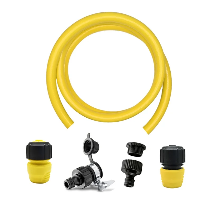 

Набор садовых шлангов для Karcher 5/8 дюйма X 6,5 футов, гибкий, устойчивый к ударам, с водостопорным соединением, универсальный комплект крана