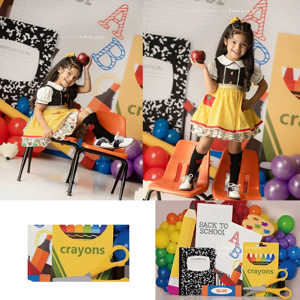 Primary School Classroom Backdrops Kids Baby Photography Props Child Adult Photocall Decors Blackboard Back TO School Background