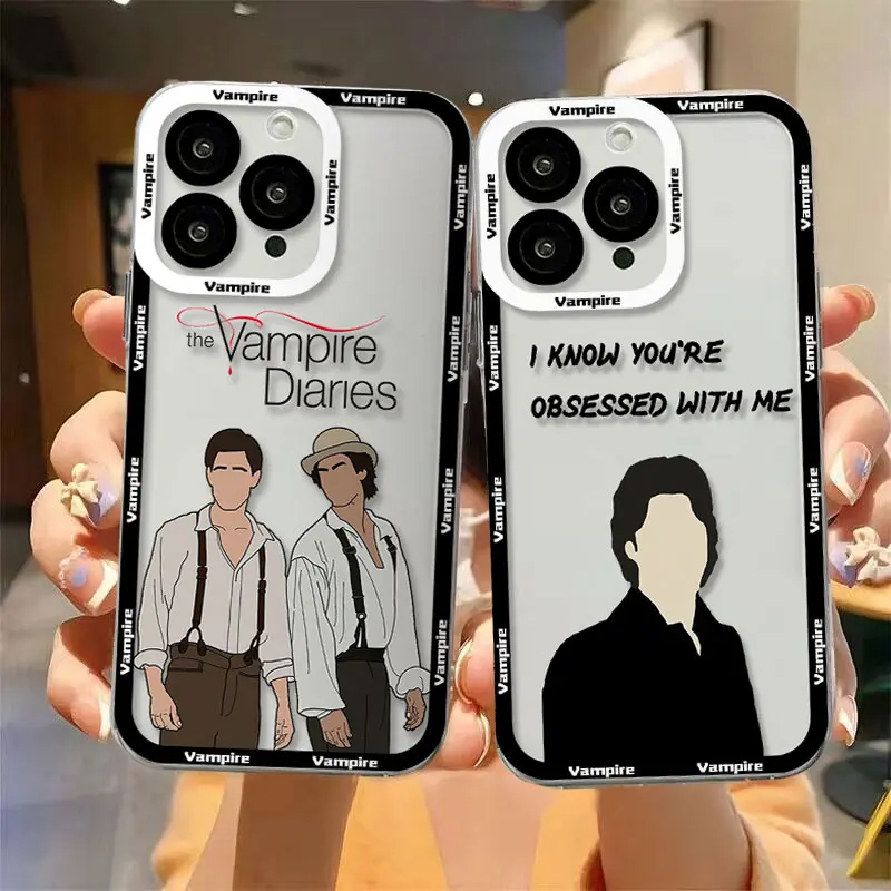 The Vampire Diaries Damon Clear Case For Samsung A73 A72 A71 A55 A52 A51 A50 A42 A35 A33 A32 A31 A30 A24 A23 A22 A13 5G Cover