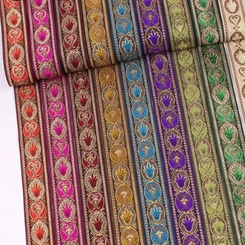 Woven Ribbon Jacquard Cord DIY Belt 7 Yards Dog Belt 33MM Webbing DIY Ribbon Cord Trim