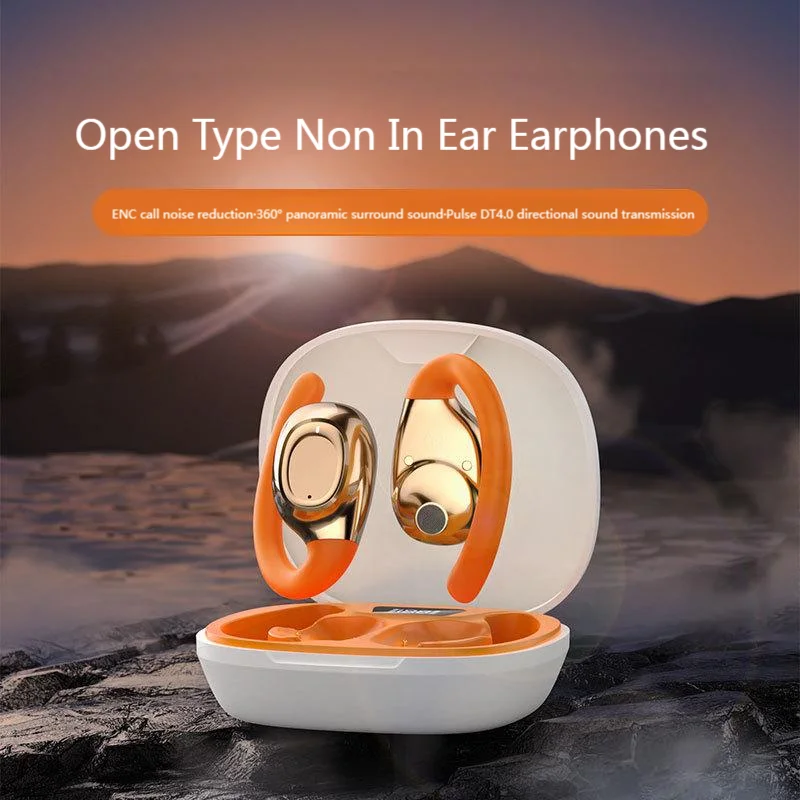 سماعات أذن لاسلكية مفتوحة الطراز مع ميكروفون بلوتوث 5.3 24 ساعة عمر بطارية طويل 360 درجة °   صوت محيطي بانورامي غير داخل الأذن #1
