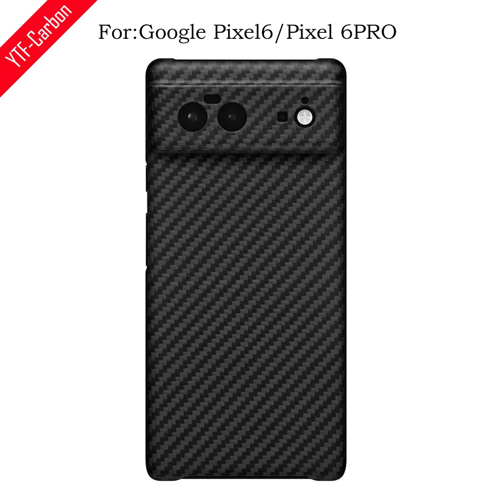 YTF-Carbon real carbon fiber case For Google Pixel 7 Pro case Fine hole camera anti-fall cover Pixel 6 5G Aramid fiber shell