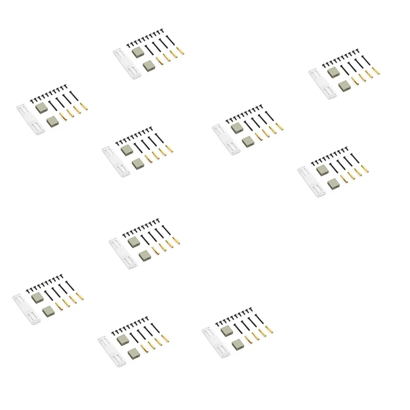 

【Flash Sale】10X Metal Servo Fixed Mount Bracket Kit For MN D90 D91 D99S MN99S 1/12 RC Truck Car Upgrade Parts Accessories,Titani