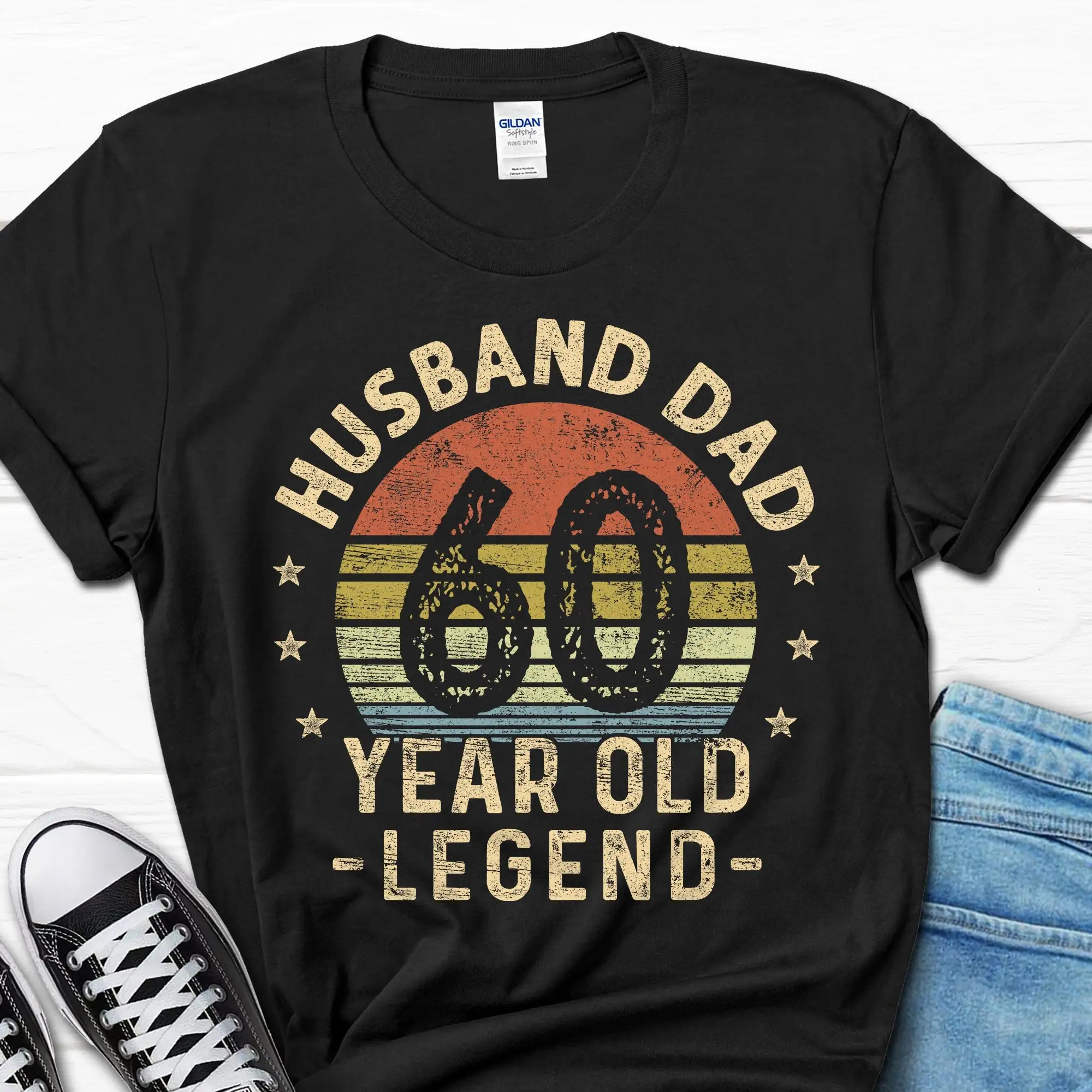 Marito papà 60 anni Legend Retro T Shirt 60th Birthday for Him B day men's s Vintage 1963 anni