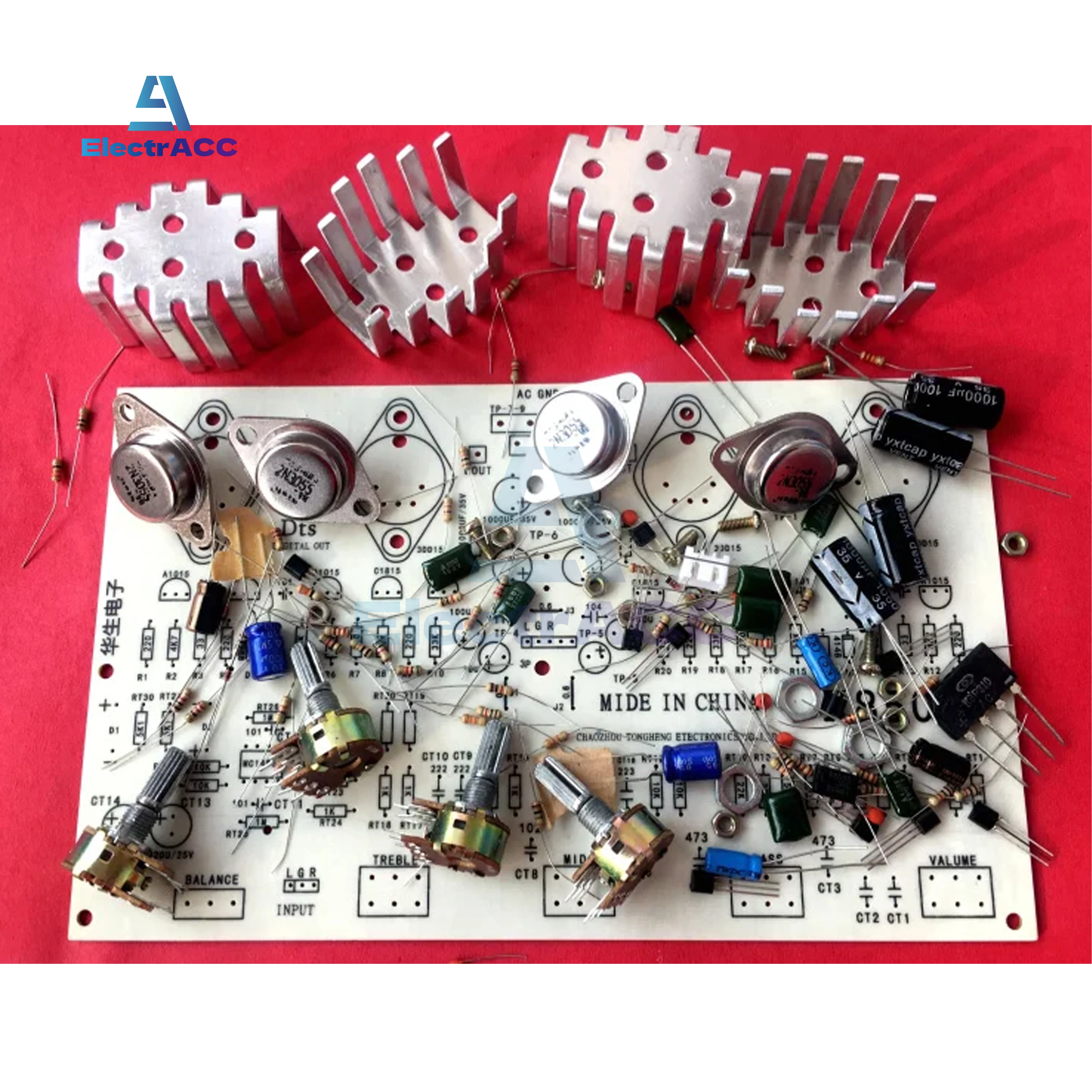 X850A Dual Channel High Power Amplifier Board Bulk Electronic Amplifier Diy Component Kit