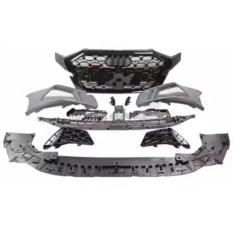 

A3 2021 Auto Body System Upgrade Modified Front Bumper Assembly Grille Rear Diffuser Tail Pipes-Change RS3 Style New