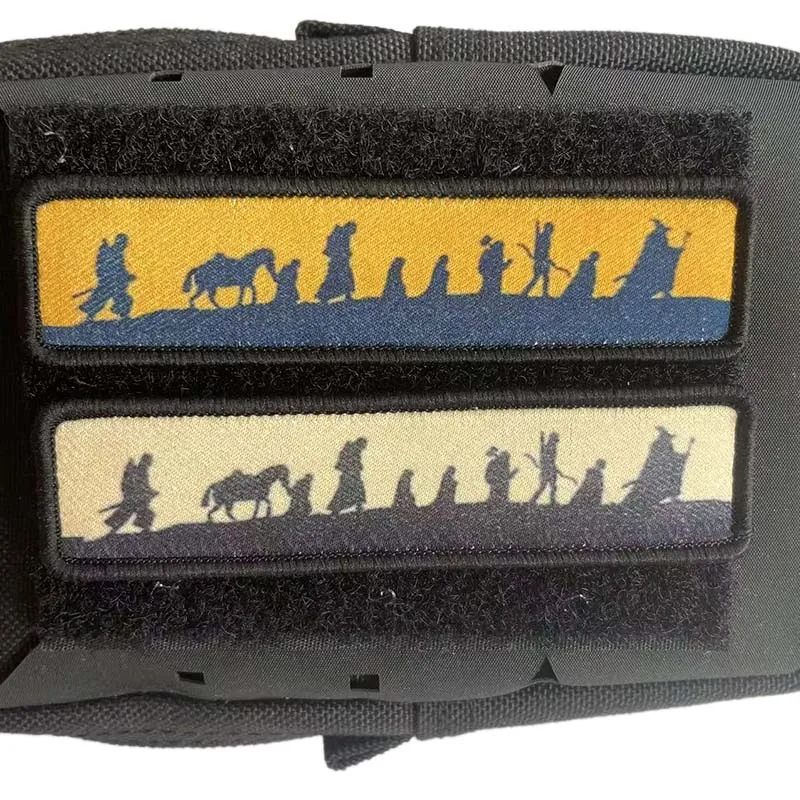 2.5*10 سنتيمتر ، رحلة العجلة النسيج زين المعنويات شعار بقع التكتيكية مع هوك وحلقة الديكور لحقيبة الظهر والملابس