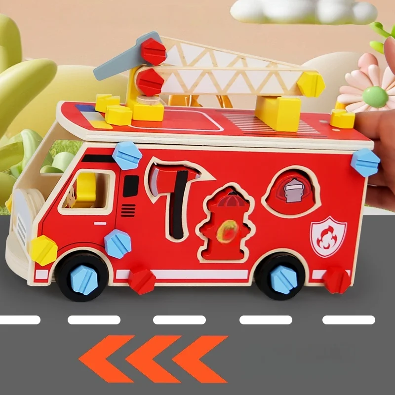 ألعاب مونتيسوري الخشبية أدوات اللعب التظاهري لعبة البناء الجوز المسمار التفكيك تجميع الأدوات ألعاب تعليمية للأطفال #3