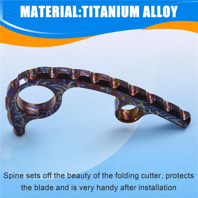 

Задняя вставка (спейсер) из титанового сплава A90P для складных ножей C223 Para 3, DIY-запчасти для складных ножей