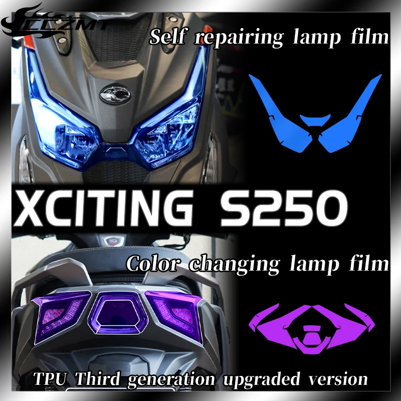 

For KYMCO DTX360 XCITING S250 S 250 Headlight Film Instrument Film Transparent Protection Film Anti scratch Modification Sticker