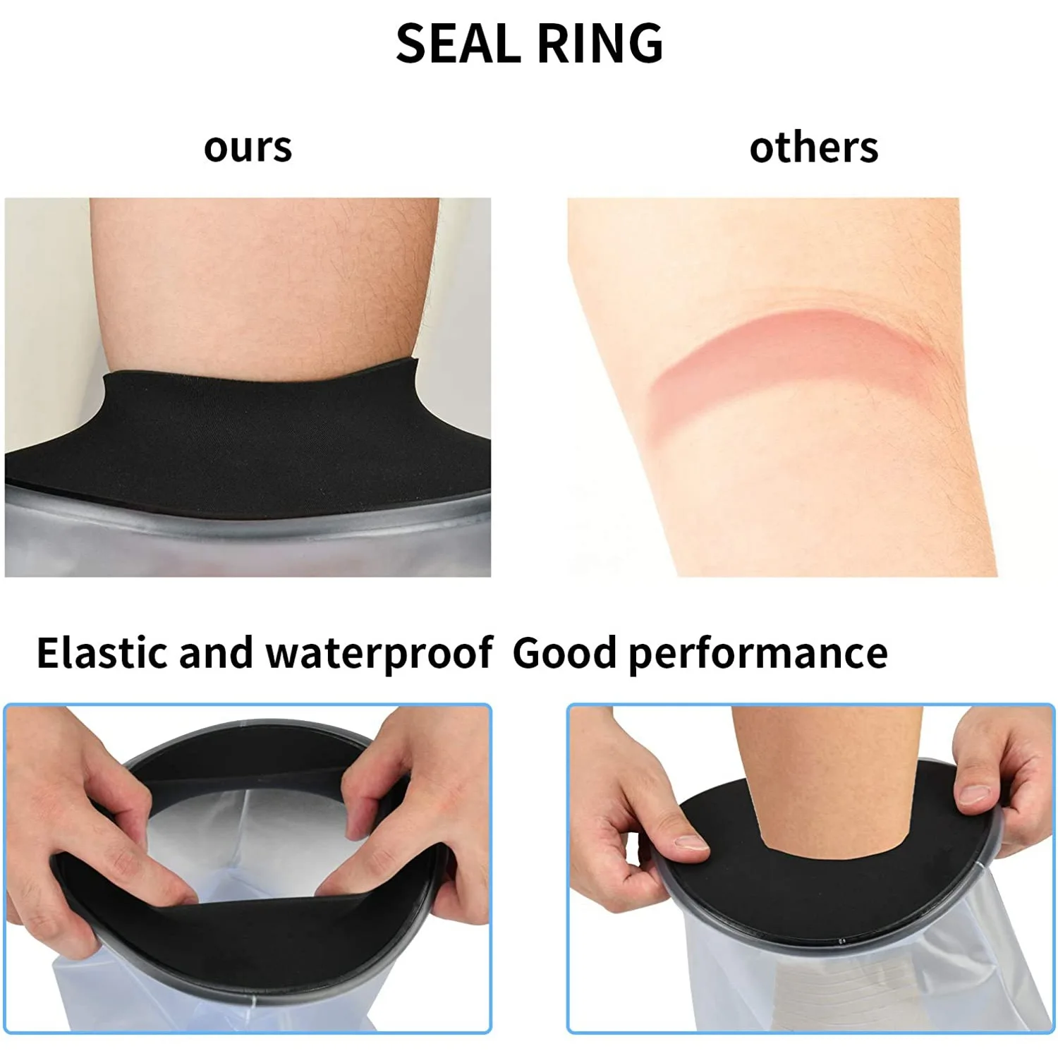 Водонепроницаемый литой чехол для ног для взрослых, лодыжки, душа, ванны, водонепроницаемая защита для ног, раны для плавания, аксессуары для ванны