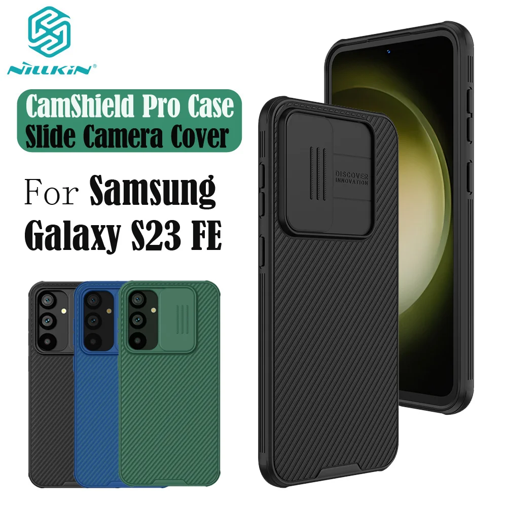 For Samsung Galaxy S23 FE Case NILLKIN CamShield Pro Shockproof Slide Camera Len Privacy Protection Back Cover For Samsung S23FE