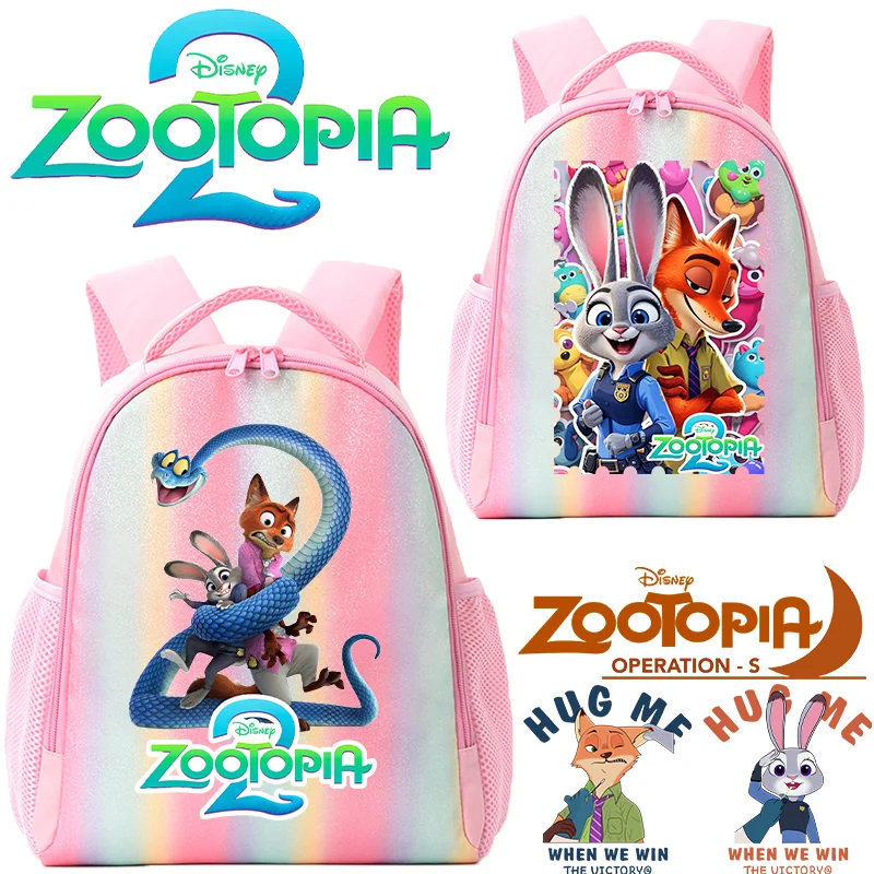 

Zootopia 2 backpack schoolbag Candy bag Gourde Nick Wilde Judith Laverne Hopps Daypack knapsack handbag Zootropolis girl gift
