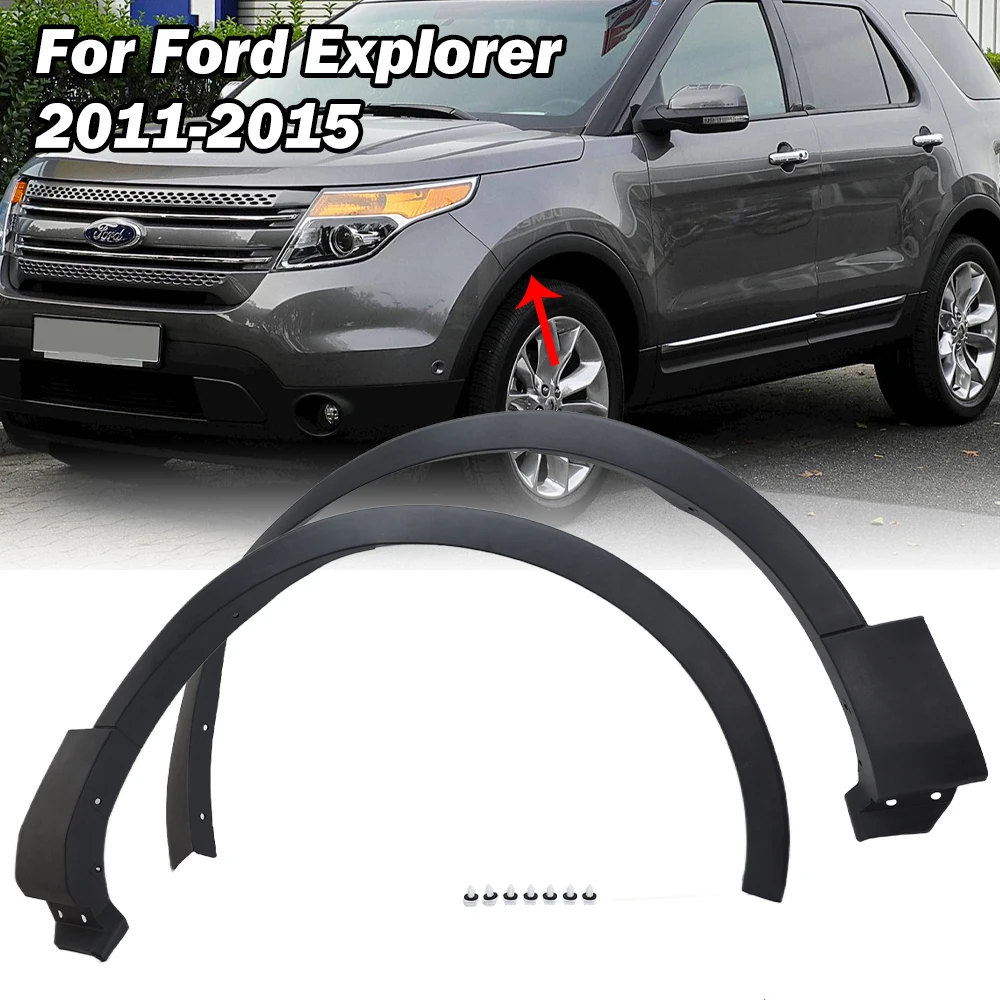 

Front Wheel Arch Molding Eyebrow Trim for Ford Explorer 2011-2015 US Fender Flare Car Accessories BB5Z16039AA BB5Z16038AA