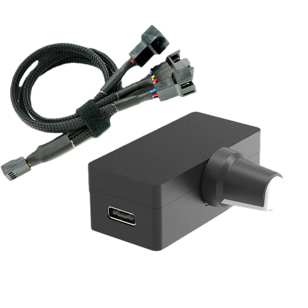 

Fan Speed Controller 4Pin PWM Fan Governor TYPE-C Port Power Supply DIY Watercooling Cooler Heat Dissipation