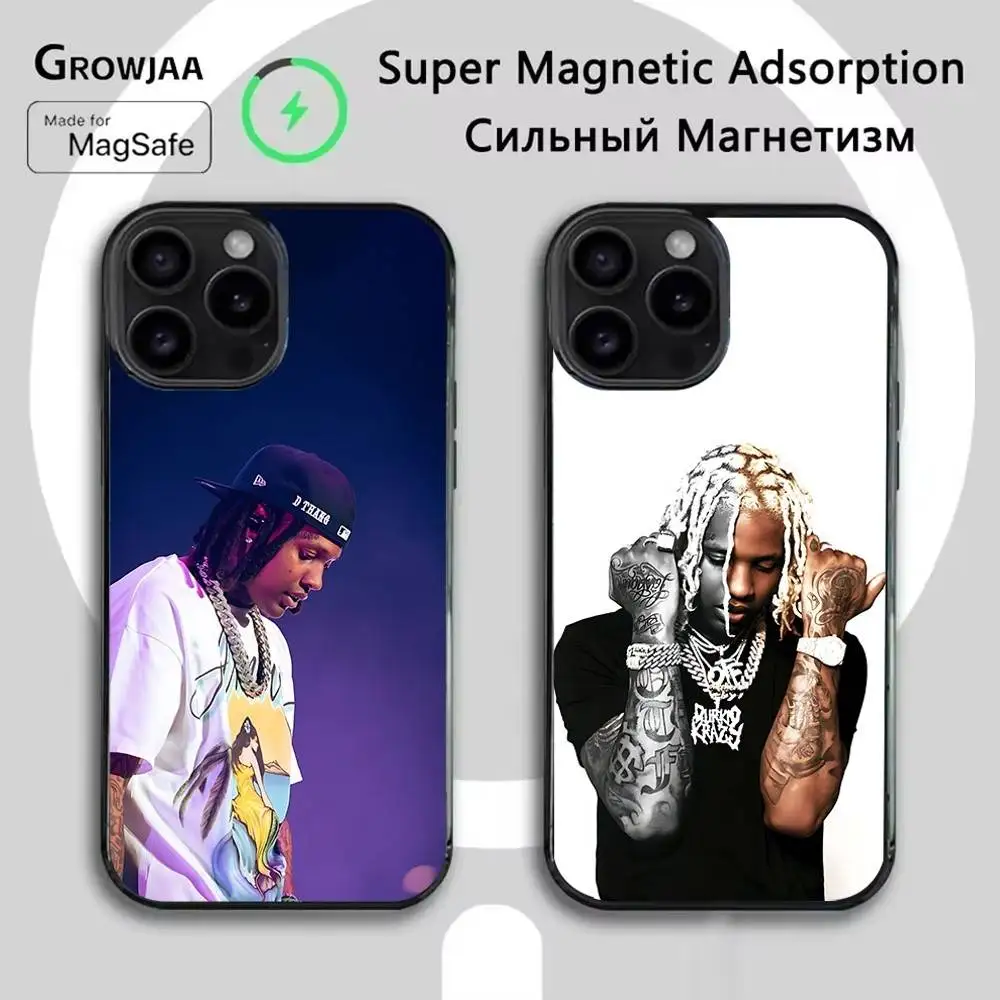 

Rapper L-Lil Durks Phone Case For iPhone 16e,16,15,14,13,12,11,Plus,Pro,Max,Mini Magsafe Magnetic Wireless Charging