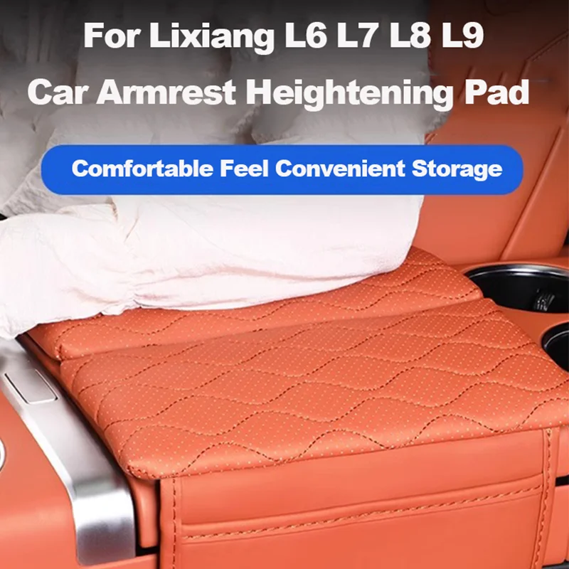 

Car Armrest Mat Center Console Arm Rest Protection Cushion Auto Armrests Storage Box Cover for Li Auto Lixiang L6 L7 L8 L9 2023