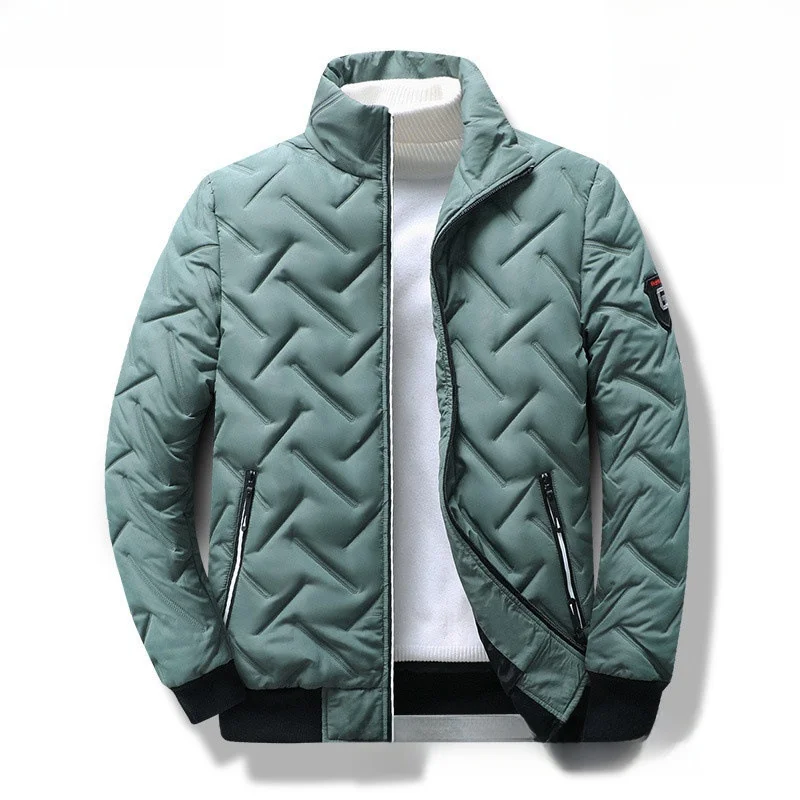 

Trendy ort Lightweight Stand Collar Men's Jaet Autumn Winter New Sle Korean Version Cotton Coat Slim Fit Polyester Fiber