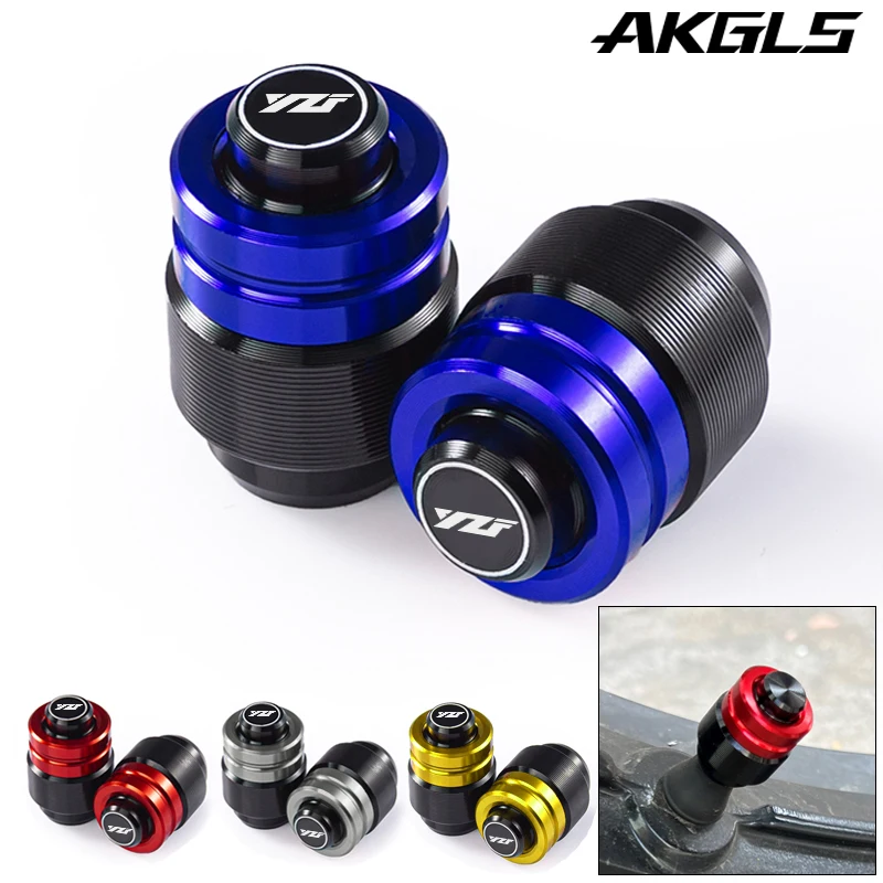 

For YAMAHA YZF R1 R3 R6 R7 R25 R125 R1M YZFR1 YZFR6 YZFR3 Motorcycle Tire Valve Air Port Stem Cover Caps Aluminum Accessories