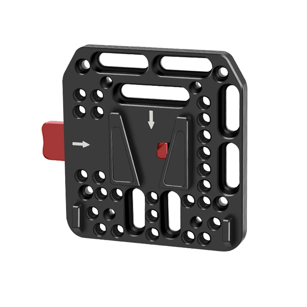Aluminium-Schnellwechsel-V-Lock-Akku-Montageplatte mit 15-mm-Stangenklemme für Fotografie-DSLR-Kameras, Rig-Schiene und Follow-Focus-System – Detail 40