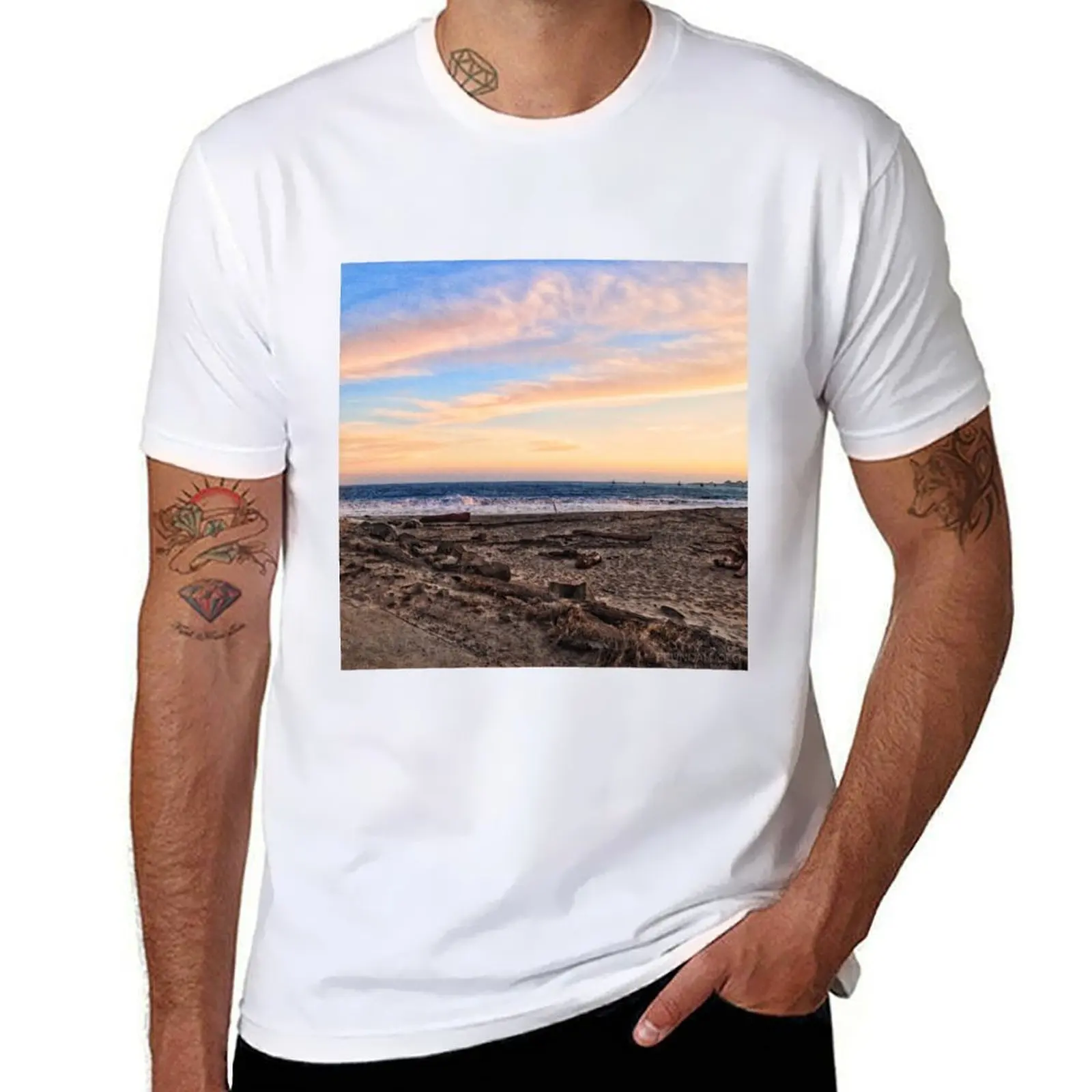 

Seabright State Beach T-Shirt man t shirts for men casual t shirt for man 100 percent cotton T-Shirt