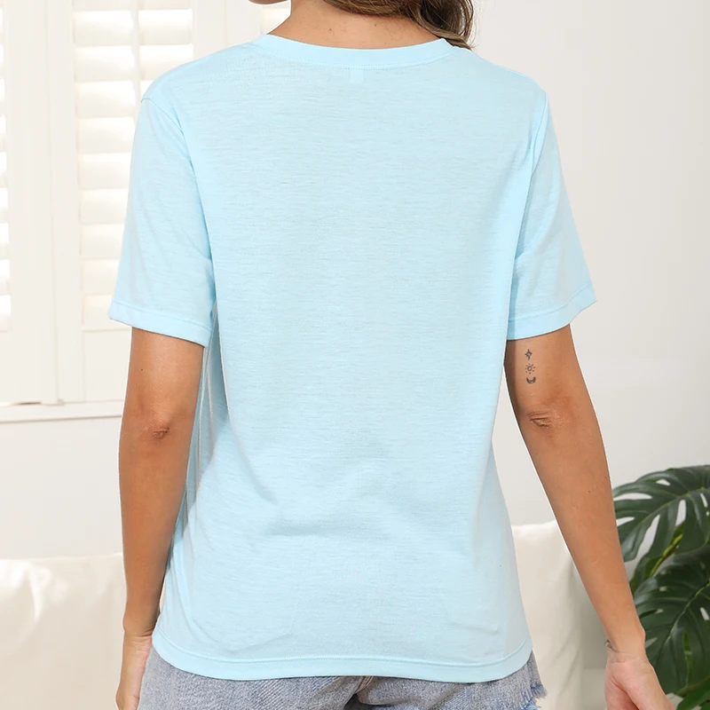 Damskie koszulki z krótkim rękawem na rok 2025, T-shirty, odzież, koszulki z nadrukiem kreskówkowym Disneya, trendy Y2k, ubrania na Halloween, magiczne imprezy.