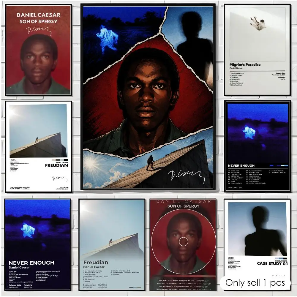 Singer D-Daniel Caesar Poster Bedroom Wall Art Poster Home Decor Room Decoration Gift Cafe Hanging