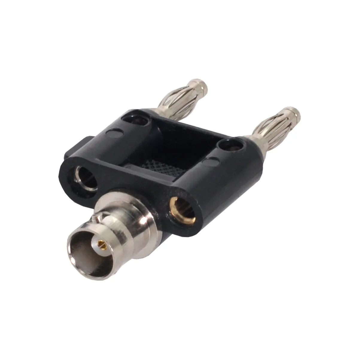 Xiwai Jack Splitter Connector Adapter Plug Pin Cy  Male Female Two Dual Banana Of To Bnc