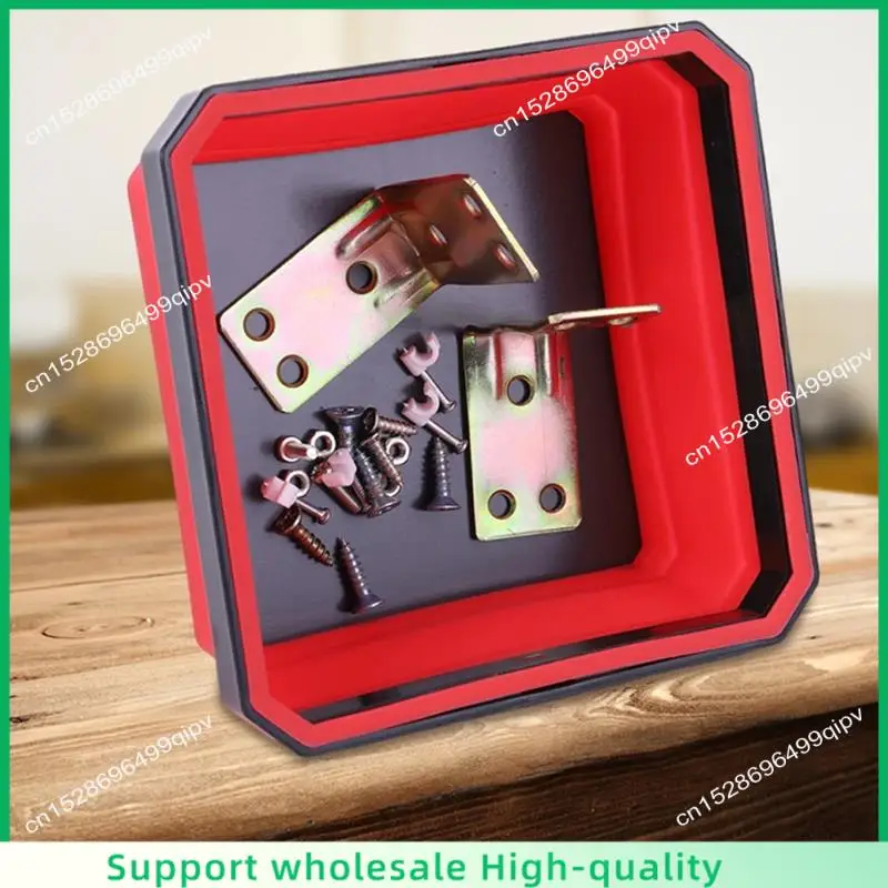 ABSF 4 Pack Collapsible-Magnetic Screw Tray Silicone Screw Bowl Tool Part Storage Box Plumber Carpenter Tool Organizer