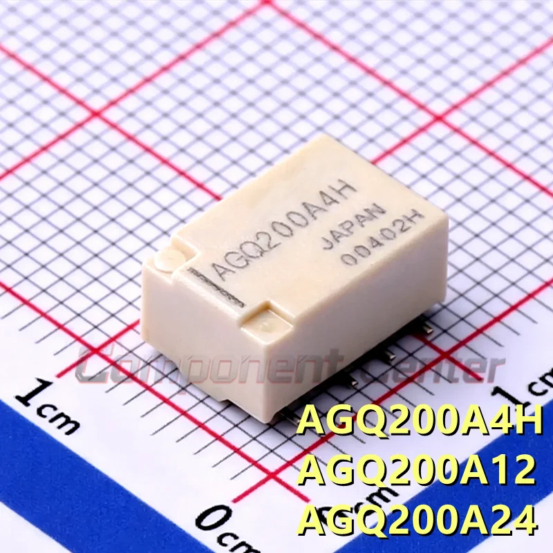 AGQ200A4H AGQ200A12 AGQ200A24 (5-20pieces) Free Shipping AGQ series signal relays, slim body type relays, Original In Stock