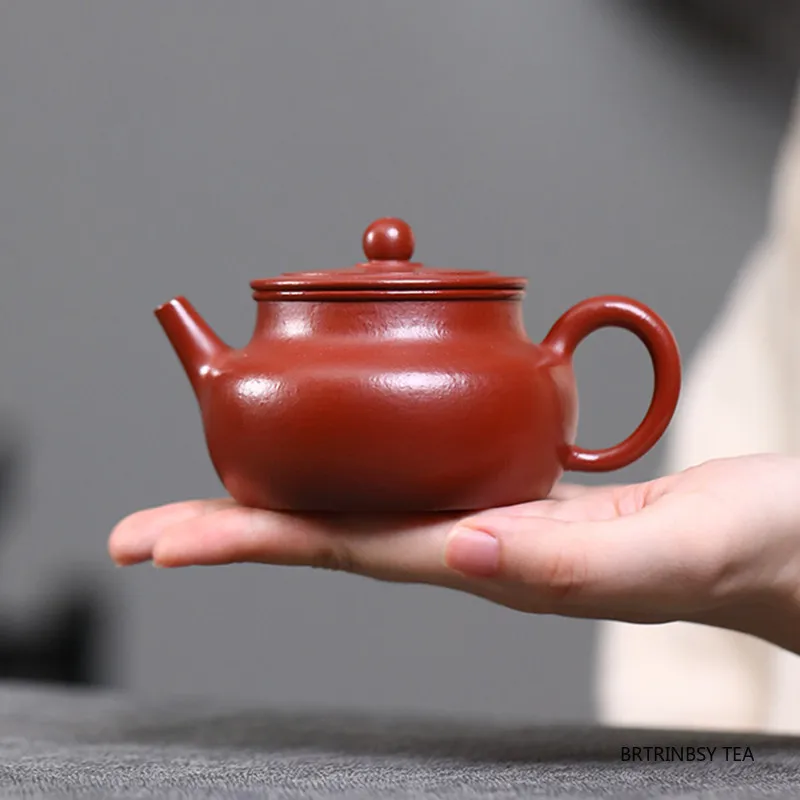 

140ml Chinese Yixing Purple Clay Teapot Raw Ore Zhu Mud Tea Pot Tradition Handmade Kettle Household Zisha Tea Set Teaware Gifts