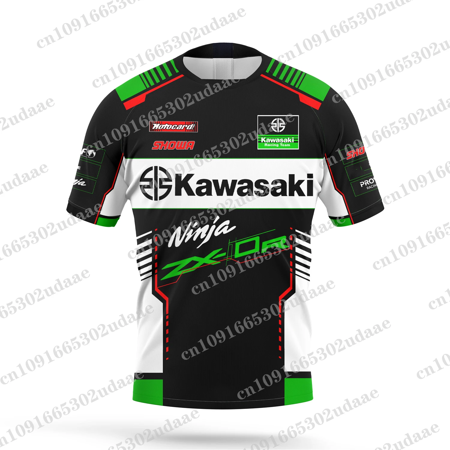 2024 New ZX-10RR Motorcycle Racing Kawasaki Extreme Sports Men\'s and Women\'s Enthusiasts Summer 3D Printed Casual Sports T-shirt