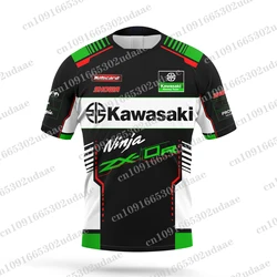 2024 New ZX-10RR Motorcycle Racing Kawasaki Extreme Sports Men's and Women's Enthusiasts Summer 3D Printed Casual Sports T-shirt