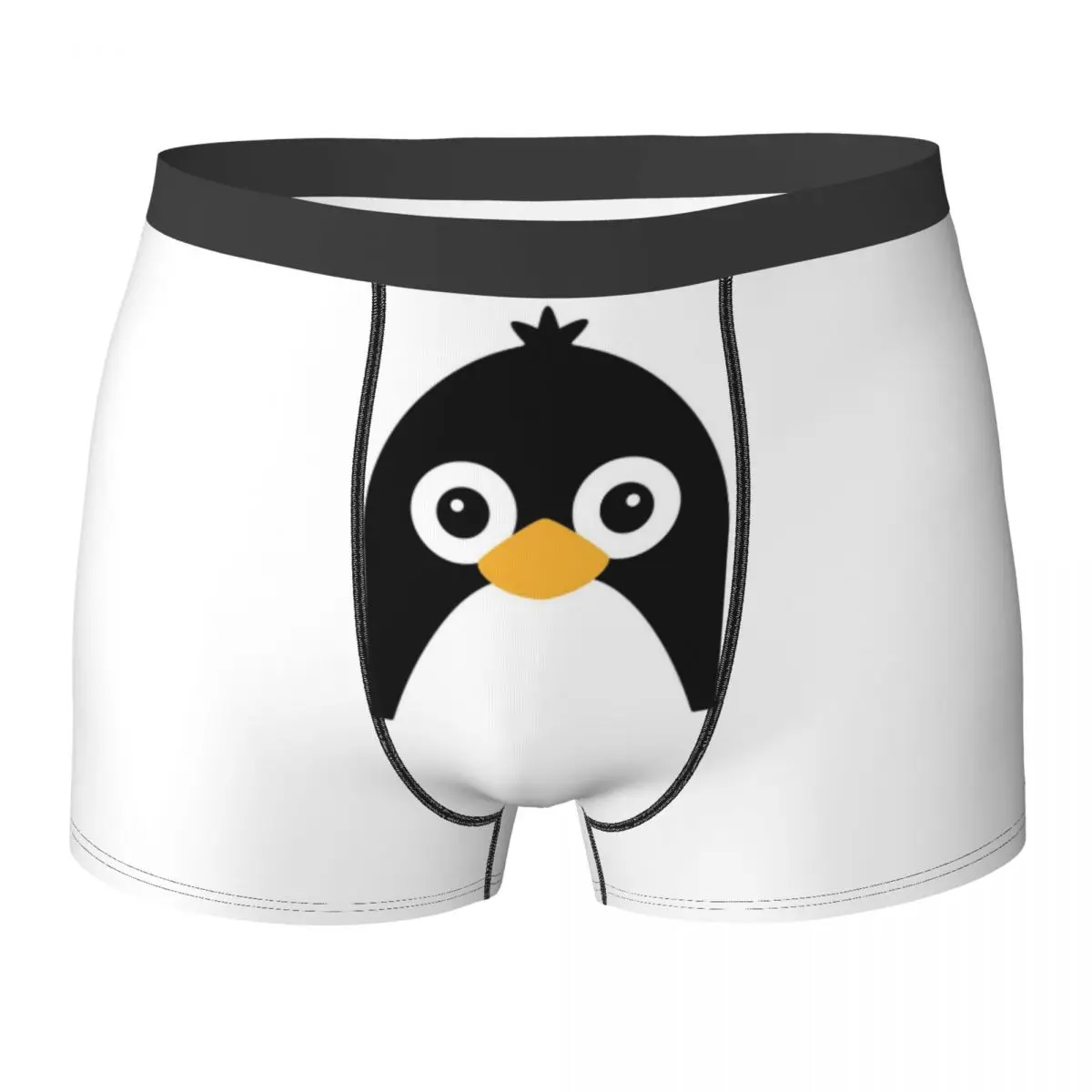 Boxer Underpants Shorts Cute Vector Penguin Panties Men Ventilate Underwear for Homme Man Boyfriend Gifts