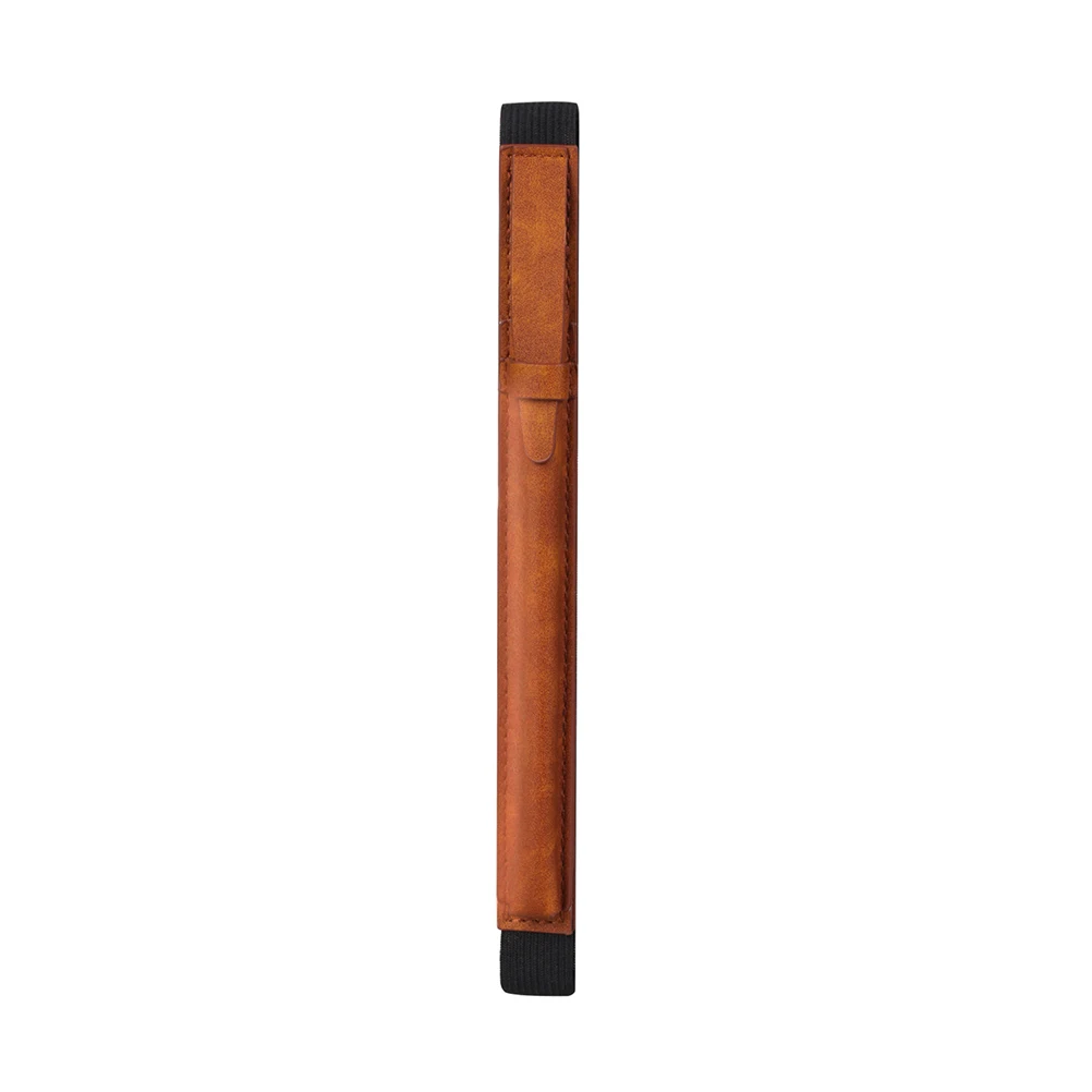 

Pencil Case Holder Brown Premium PU Elastic Band Perfect for Pro 9.7 10.5 12.9 Tablet Pencil Accessories